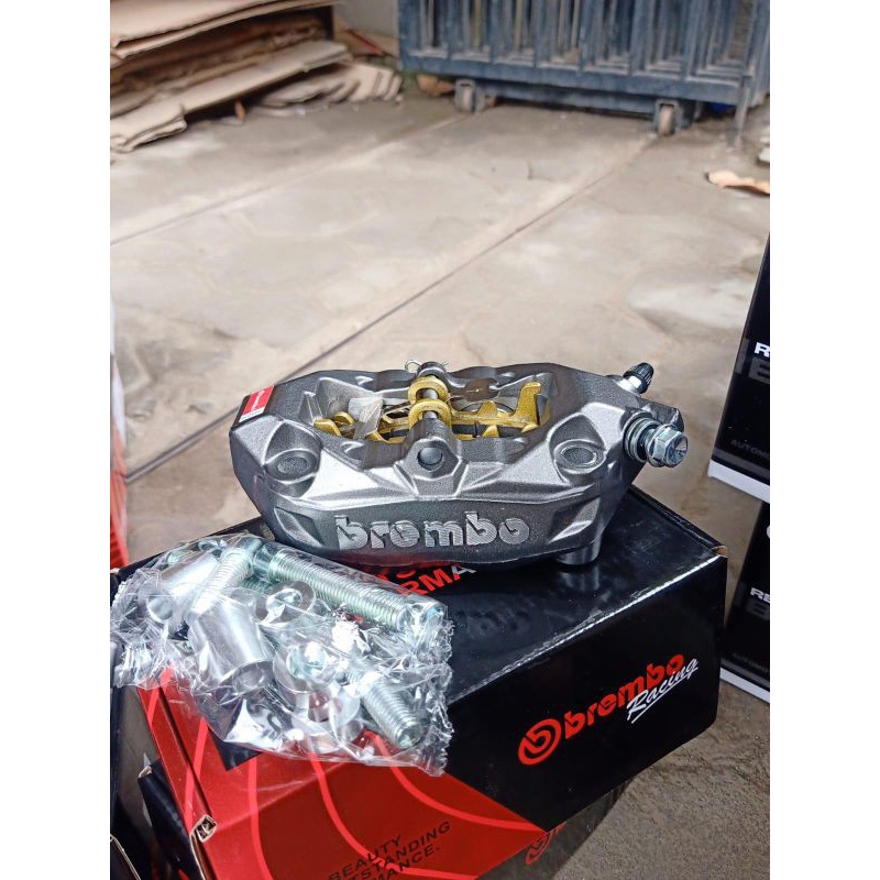 Kaliper Caliper pala babi BREMBO BIG 4PISTON Kanan Kaliper ( M50, M432, M434, M7, BIGPOT AXIAL )  Ka