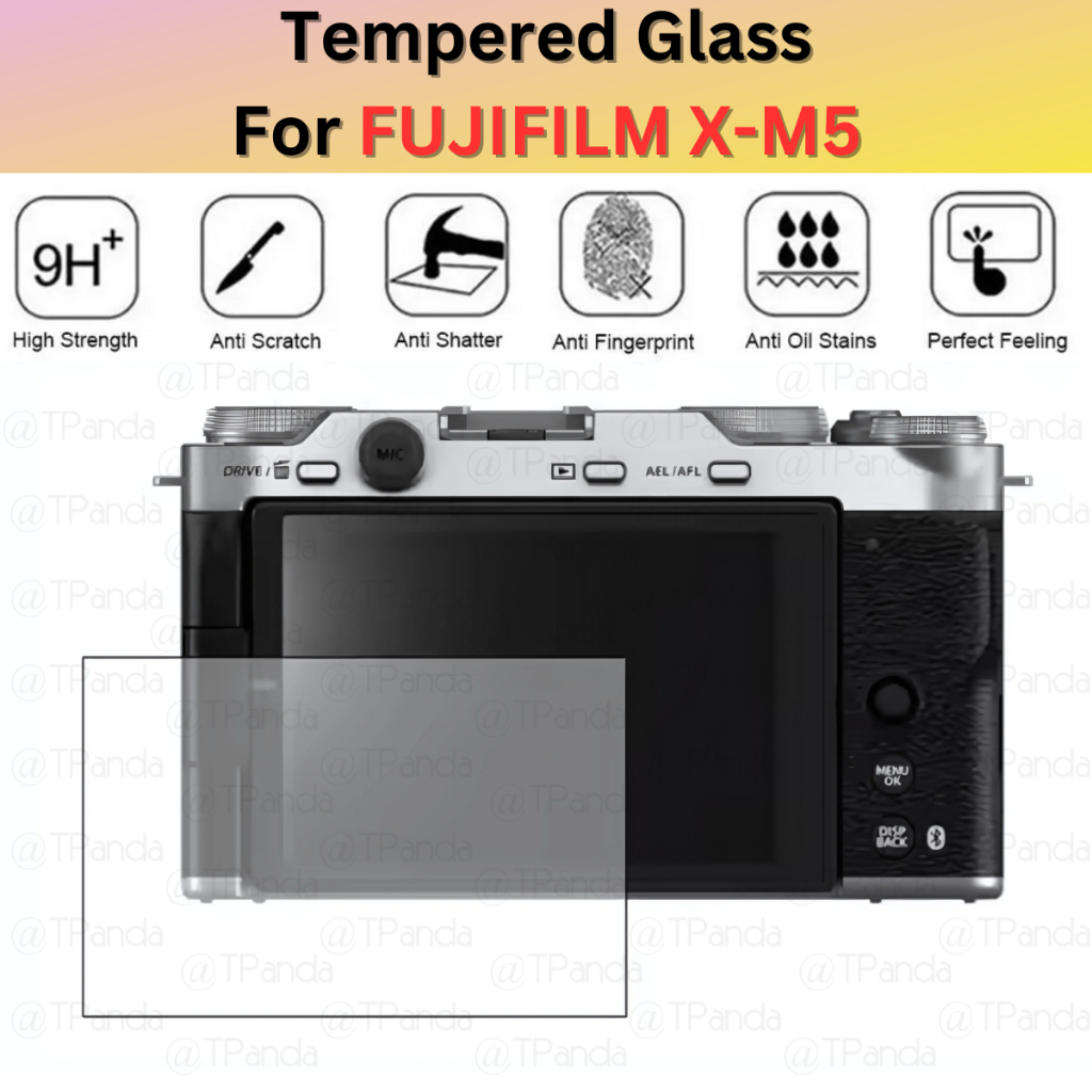 Screen Protector FUJIFILM X-M5 Camera Tempered Glass Fuji Kamera XM5 Anti Gores