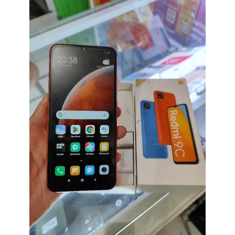 XIAOMI REDMI 9C 3/32GB BEKAS FULLSET