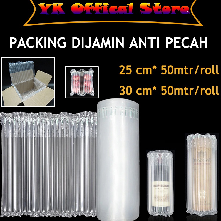 

Buruan Stok 5M Air Bubble Wrap Anti Pecah Inflatable Bag Plastik Air Bag Roll Cushion Packing Bubble Wrap Extra Bubble Packing Air Bag Cushion Packing Inflatable Bubble Wrap Inflatable Roll
