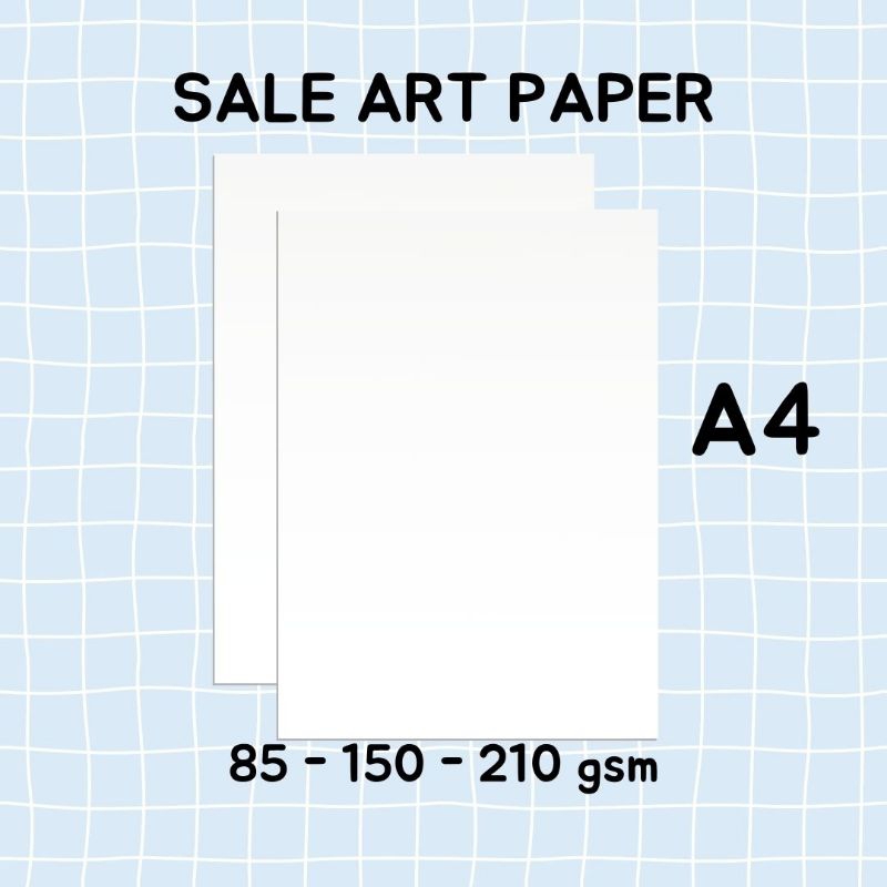 

sale kertas ART PAPER 85 150 210 gsm A4