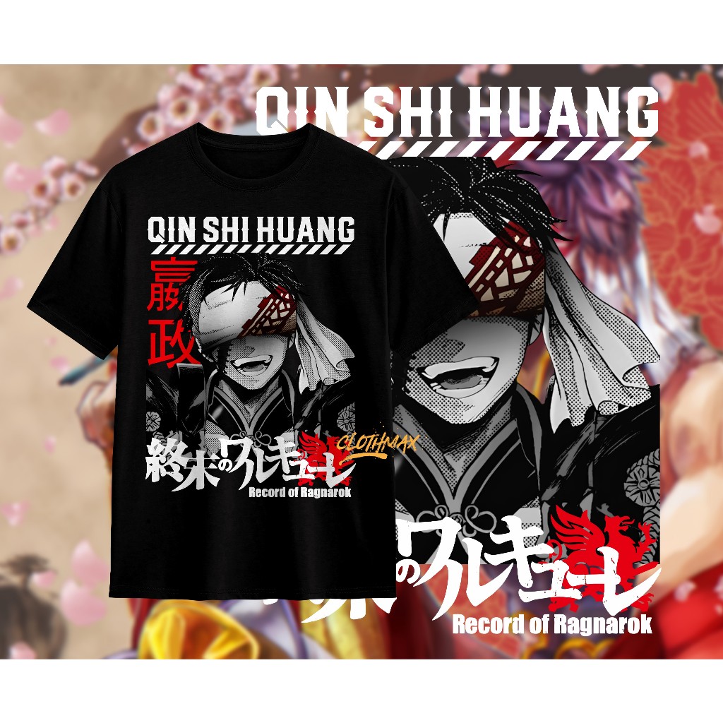 Kaos Tshirt Anime Qin Shi Huang Baju Shuumatsu no Valkyrie - Record of R4gnarok -Soji Okita - Buddha