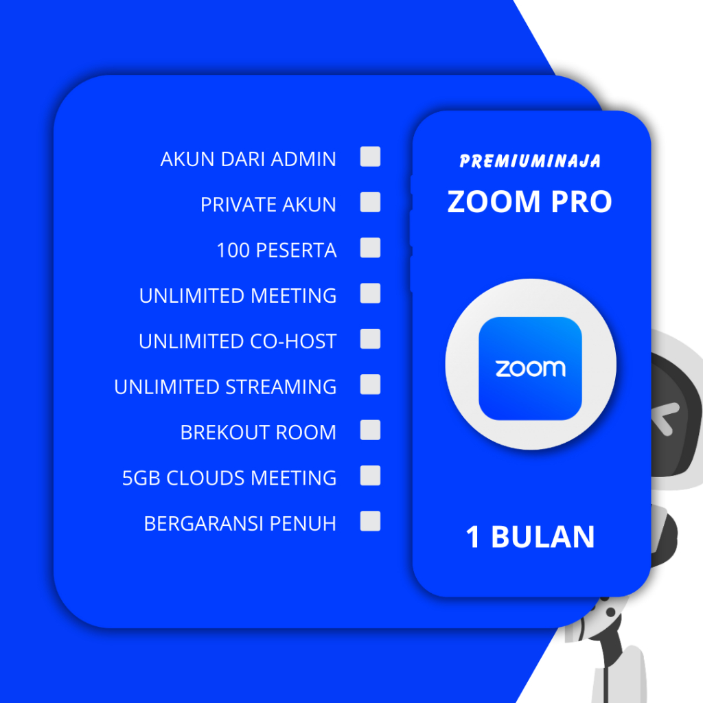 ZOOM PREMIUM 1 BULAN UNLIMITED MEETING