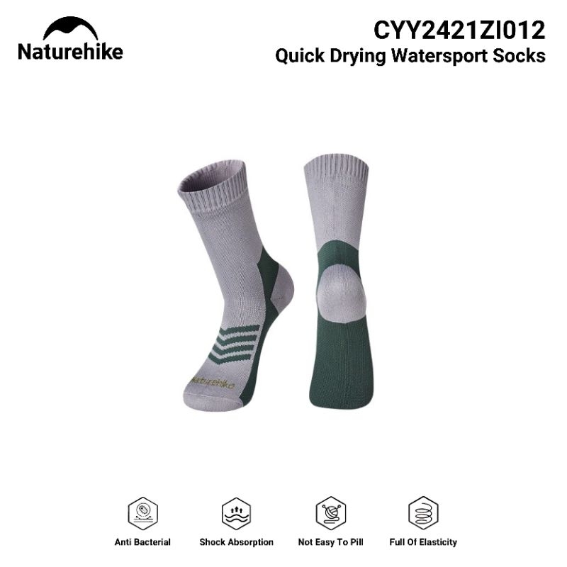 KAOS KAKI QUICK DRY NATUREHIKE CYY2421ZI012 QUICK DRYING WATERSPORT SOCKS RUNNING HIKING TREKKING RI