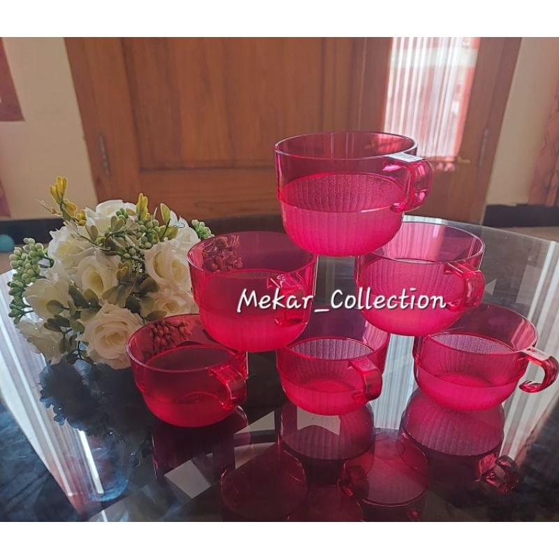 NEW!! Gelas WTC / Watercolor Cup Tupperware (1)