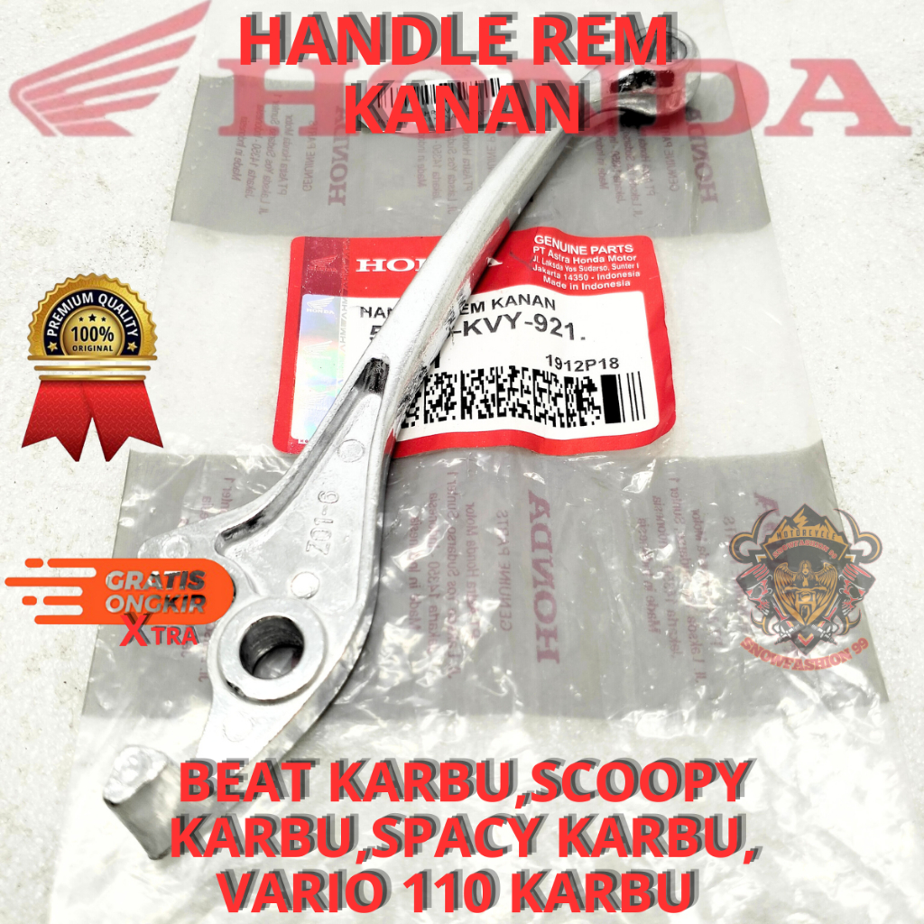 ORIGINAL HANDLE REM DEPAN KANAN KVY HONDA BEAT KARBU SCOOPY KARBU SPACY KARBU VARIO 110 KUALITAS ASL