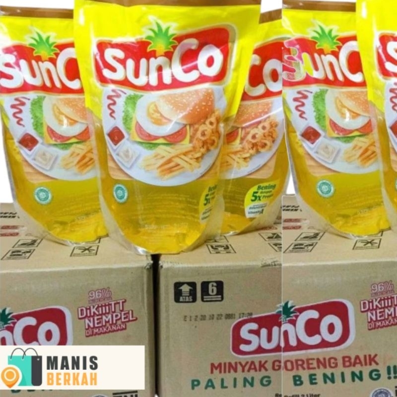 

[1Karton] Minyak Sunco 2Liter Kemasan Refill isi 6 Pcs
