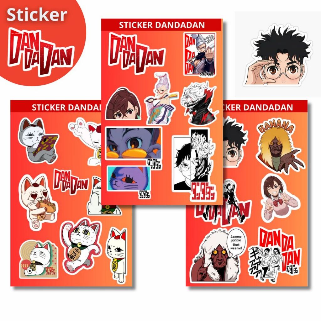 Sticker DANDADAN anime aesthetic custom stiker cute