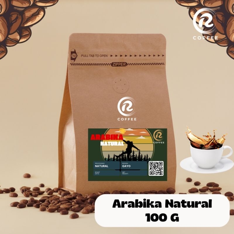 

Kopi Arabika Gayo Natural 100 Gram, Roasted Bean/Bubuk Kopi