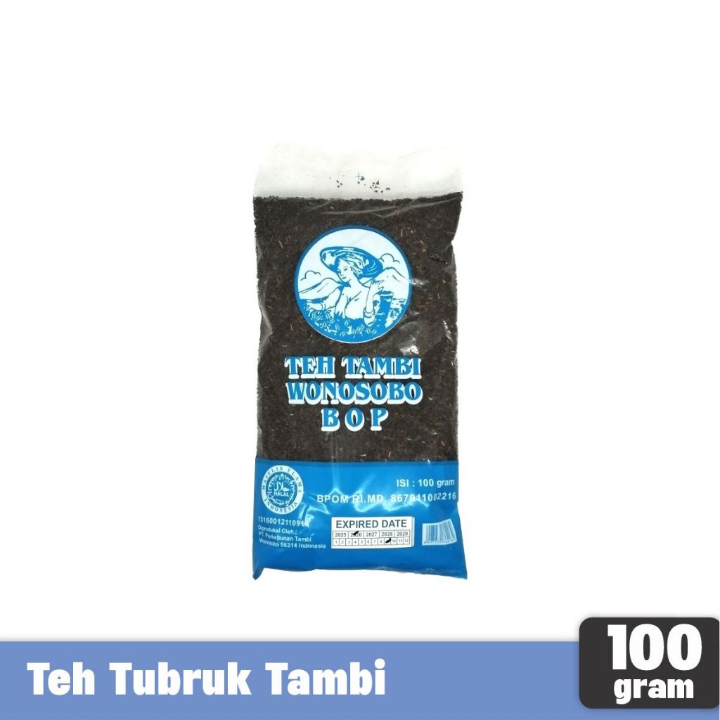 

TEH TAMBI - Teh Hitam Tubruk BOP 100 gram