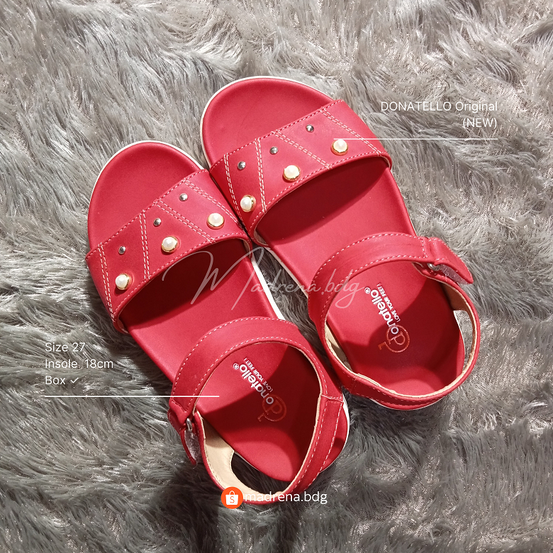 DONATELLO Sepatu Sandal Anak Perempuan / Sepatu Pesta Anak Perempuan / Sepatu Imlek Anak Perempuan -