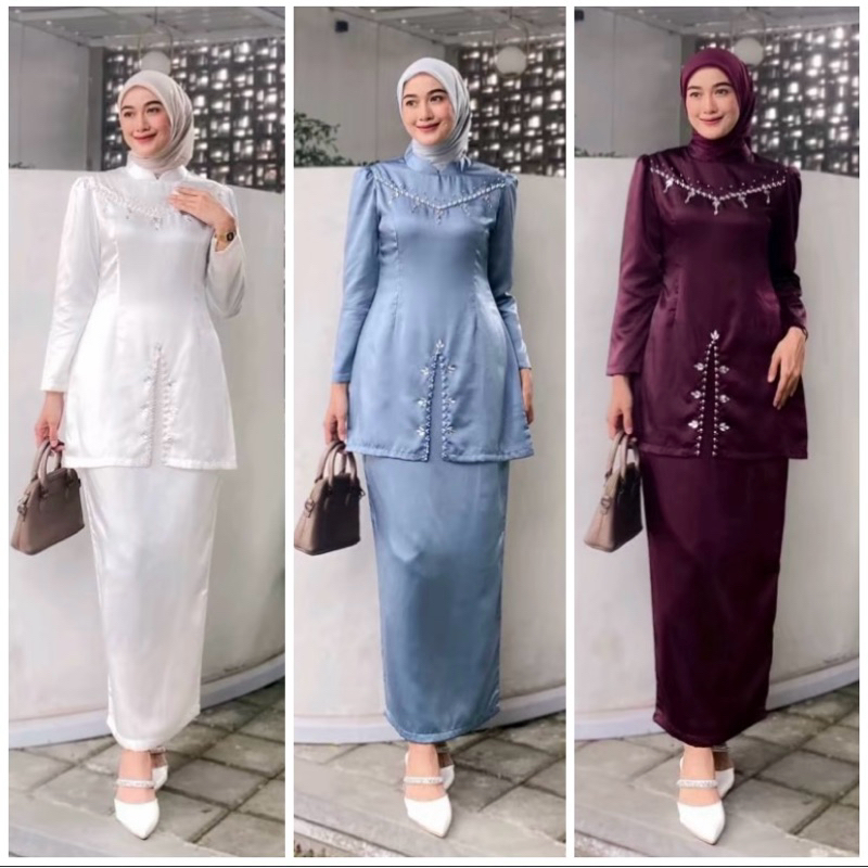 Hana one set kurung melayu wanita outfit pesta kondangan