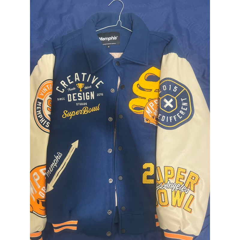 memphis origin varsity jacket super bowl original