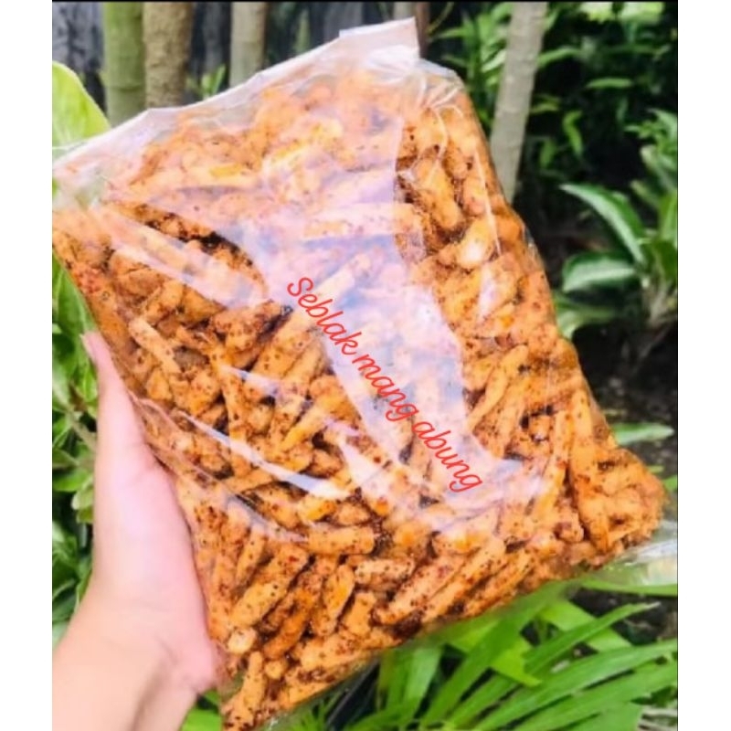 

seblak basreng kering pedas dan original kriuk daun jeruk 500gram