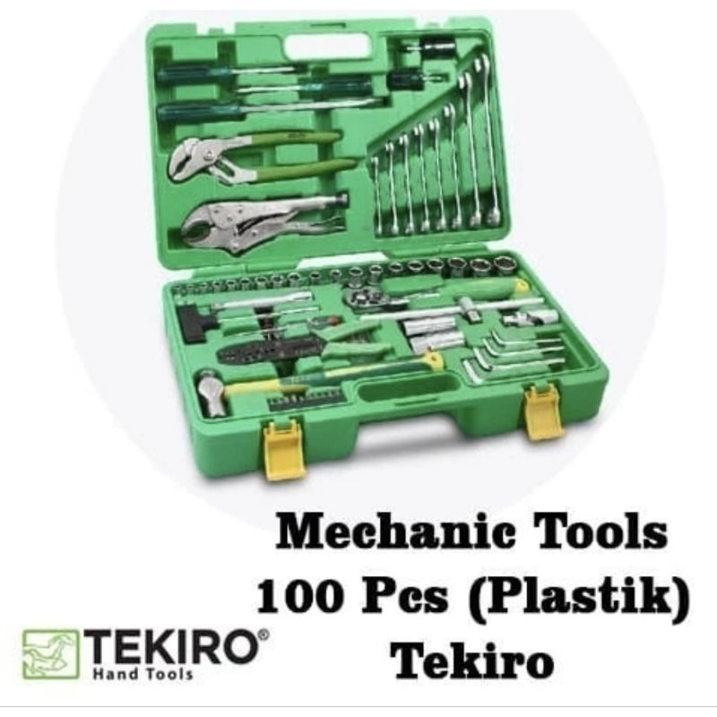 TEKIRO MEKANIK TOOL SET KIT MECHANIC BOX 100 pcs TEKIRO