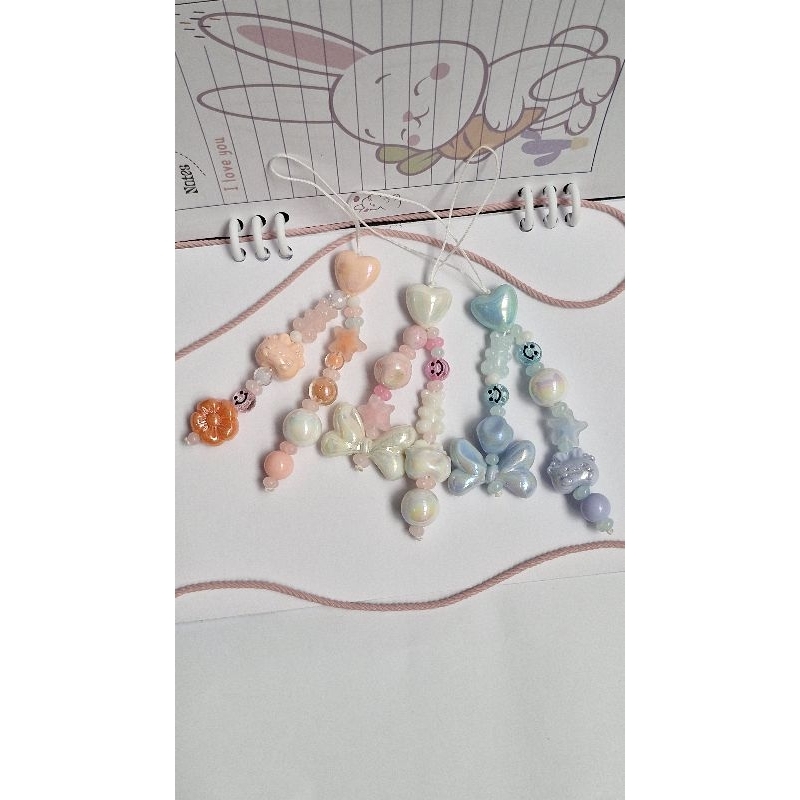 Strap phone | Gantungan HP manik | Gantungan HP style korea | Gantungan lucu