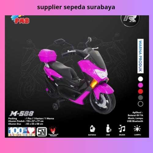 MOTOR AKI ANAK YAMAHA NMAX PMB M-588 M588 MAINAN ANAK MURAH CAS CHARGE - NEW