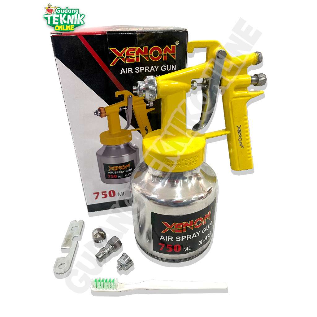 XENON Spray Gun Tabung Bawah 750ml XENON X-472 / Alat Spraygun Sprei Cat Semprot Semprotan Cat Sepra
