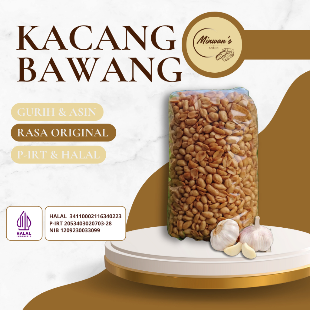 

Kacang Bawang 500 gram, 1kg, Khas Aroma Bawang, Murah Berkualitas