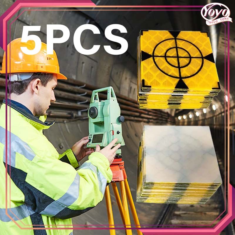 

Isi 5pcs Sticker Surveyor Reflective 5x5cm Lycra Tape Reflektor Sticker Untuk Stasiun Total
