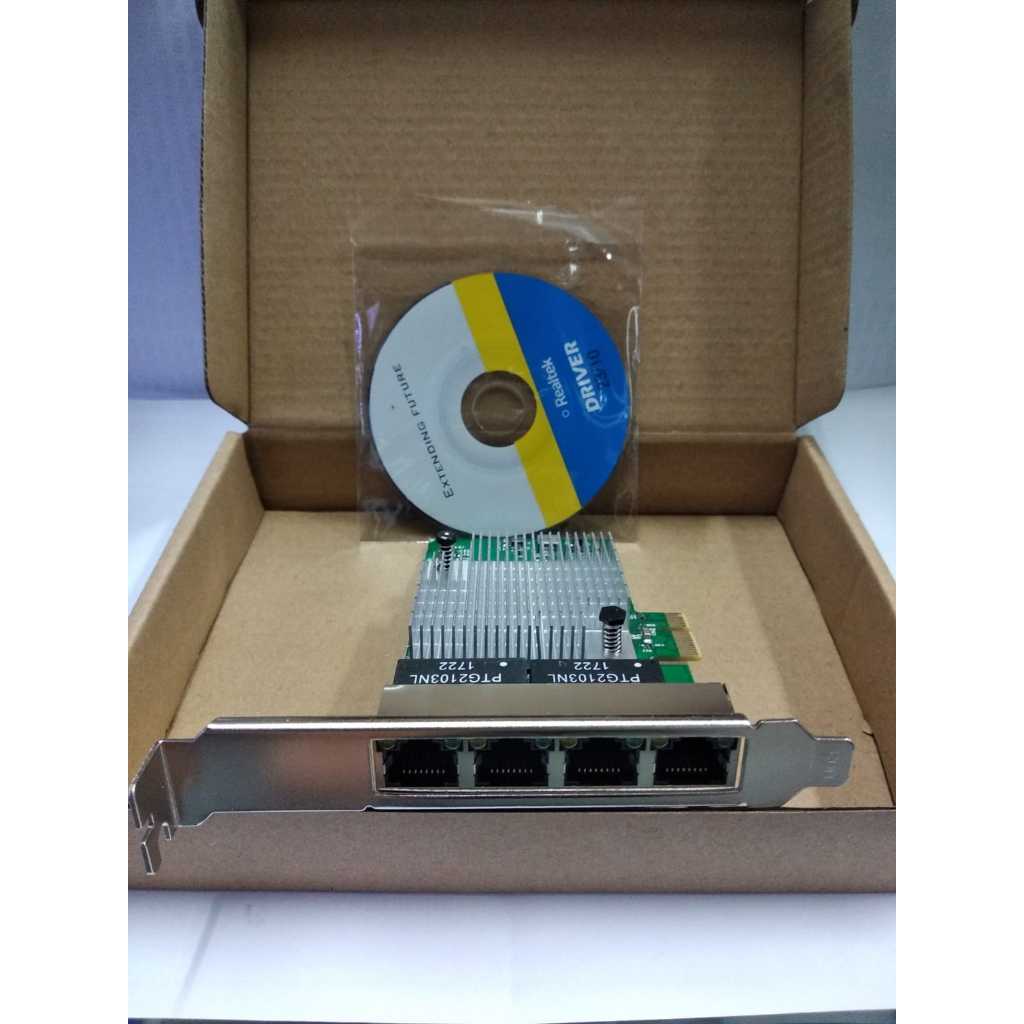 PCI Express Gigabit LAN 4 port Netline LAN Card PCIe Gigabit 4 Ports