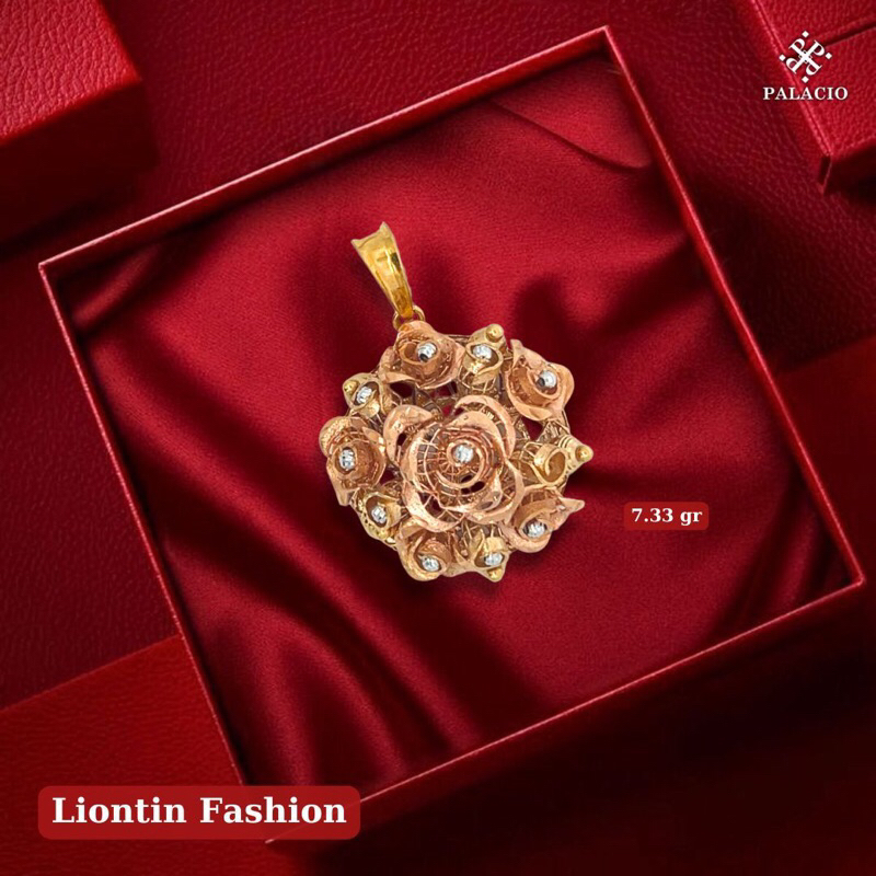 Liontin italy Rosegold 17k