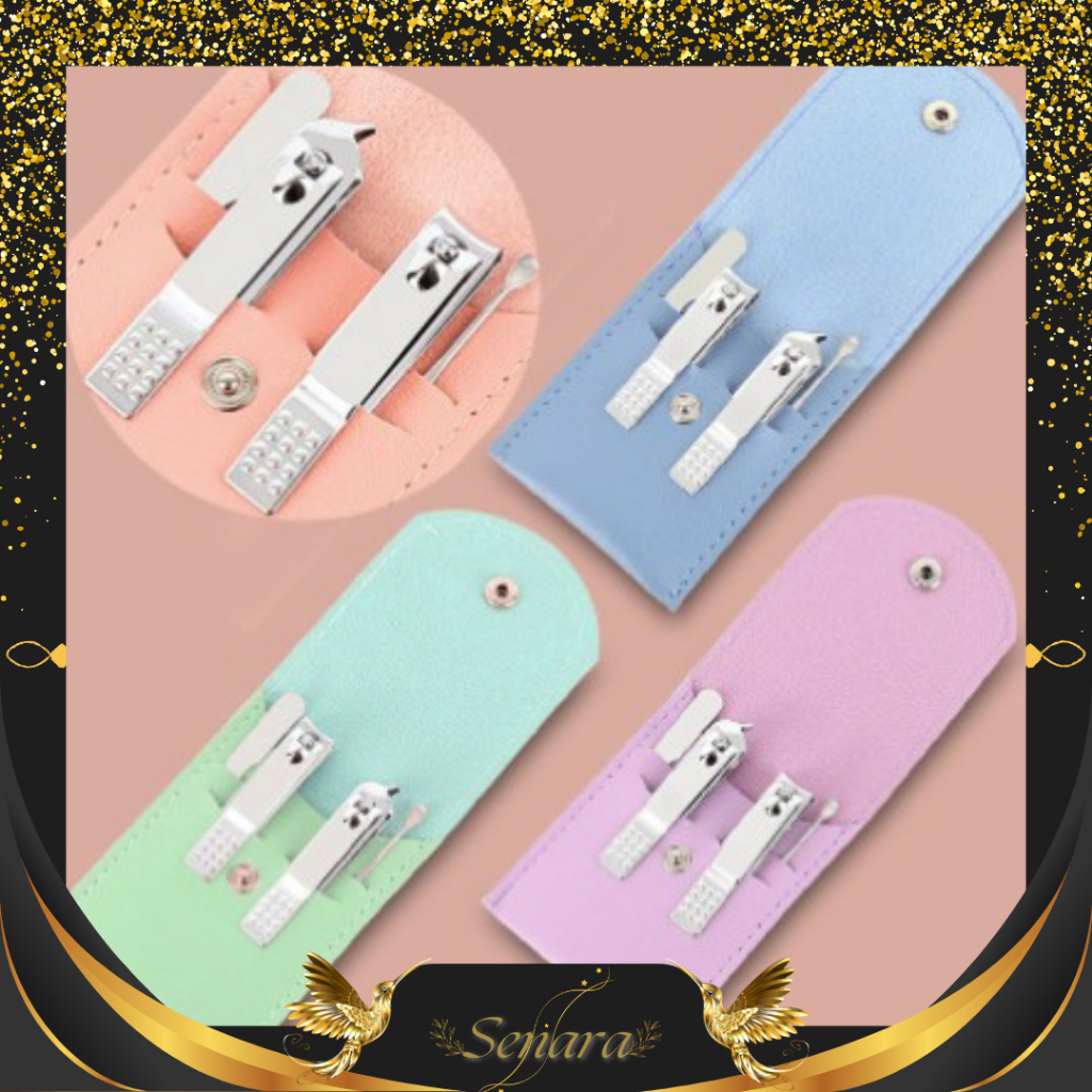 SENARA Gunting Kuku Set 4in 1 / 4in1 Nail Set Manicure Pedicure / Perawatan Kuku / Nail Art
