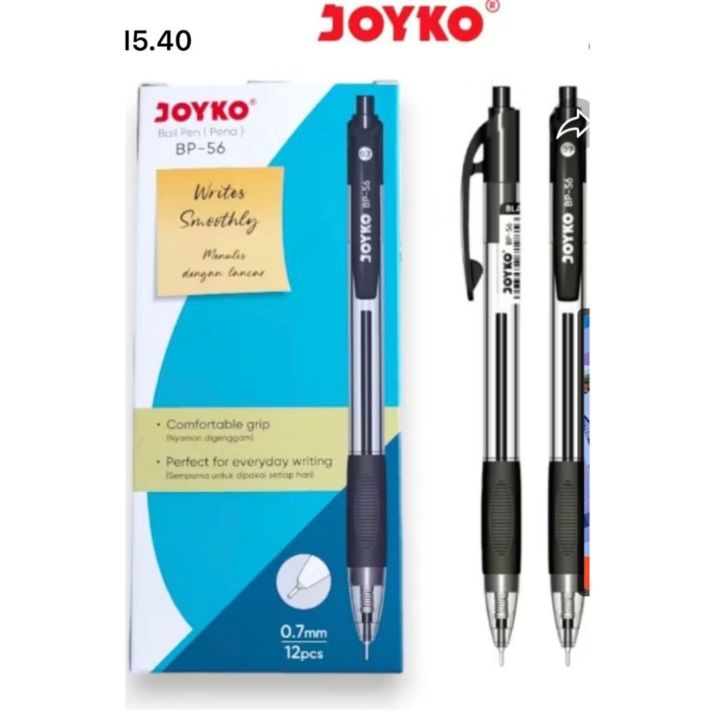 

Ay00! (12pc) PULPEN / PEN JOYKO BP 56 NEEDLE TIP JARUM 0.7mm