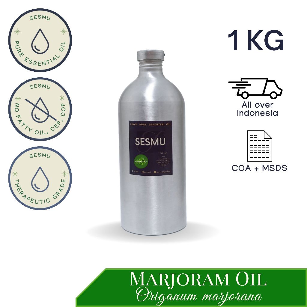 1 KG / 1 L / 1000 ML MARJORAM 100% PURE ESSENTIAL OIL / MINYAK ATSIRI