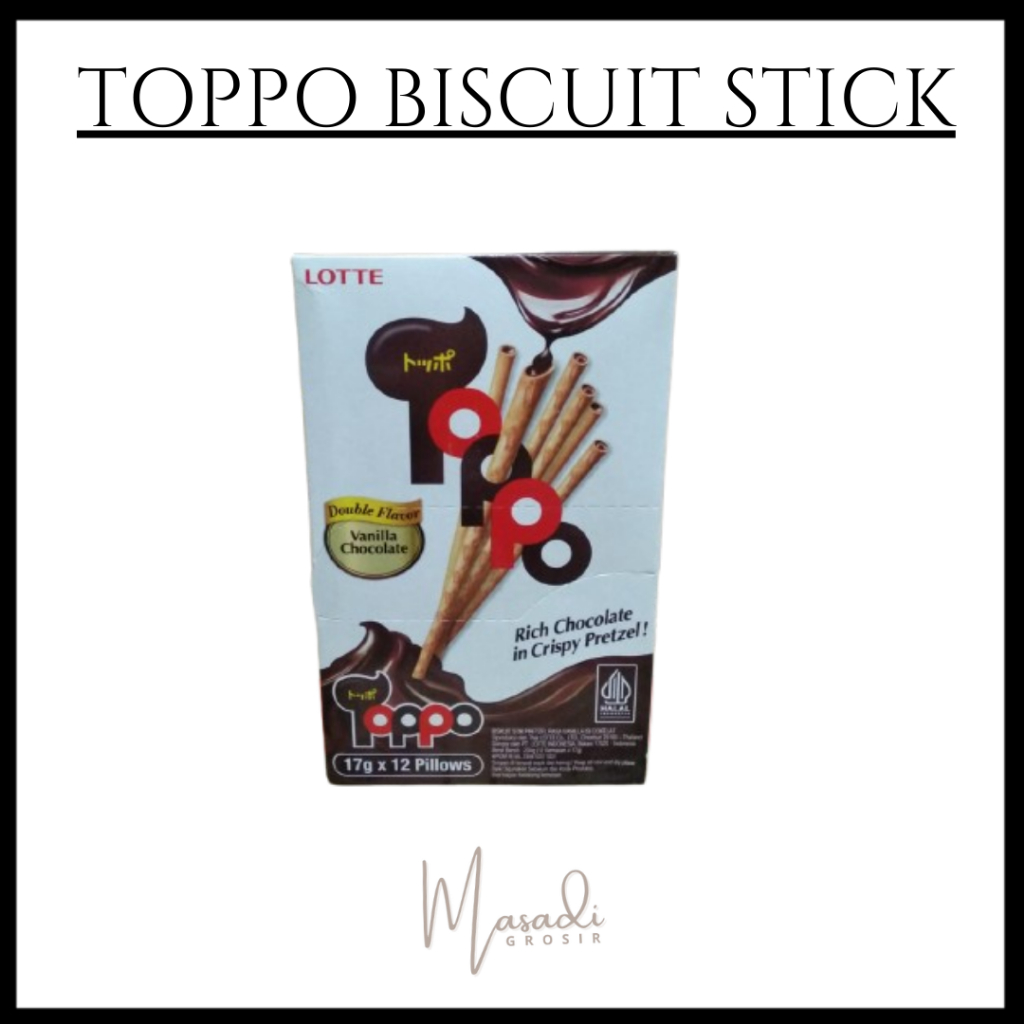 

LOTTE TOPPO VANILA CHOCOLATE BOX / LOTTE CHOCO TOPPO STICK COKLAT