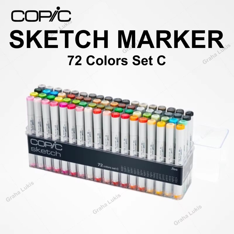 

COPIC SKETCH MARKER 72 COLORS SET E