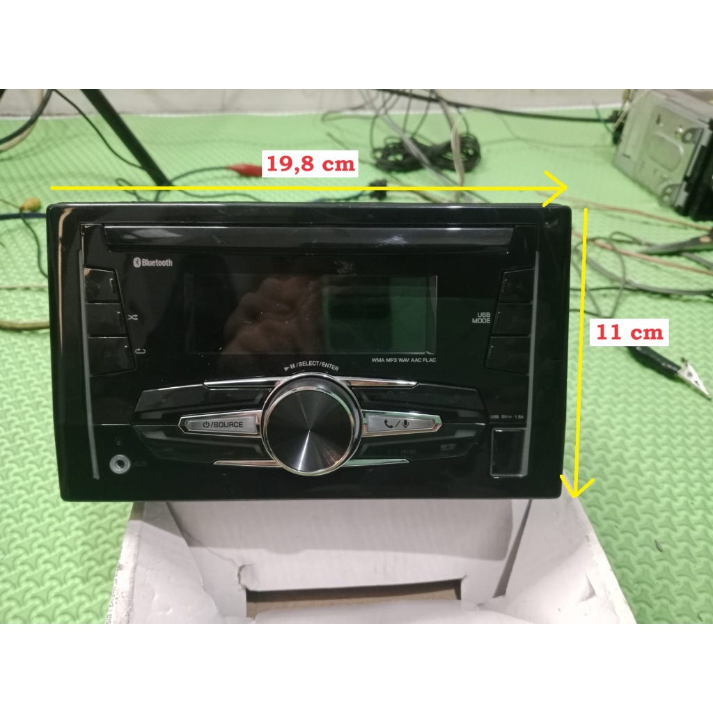 Head Unit Honda Brio Satya 2023 original. Dengan soket. Kondisi bekas Normal.