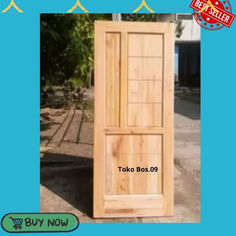 Redy Stok Daun Pintu Minimalis Kayu Mahoni Pintu Rumah Dan Kamar