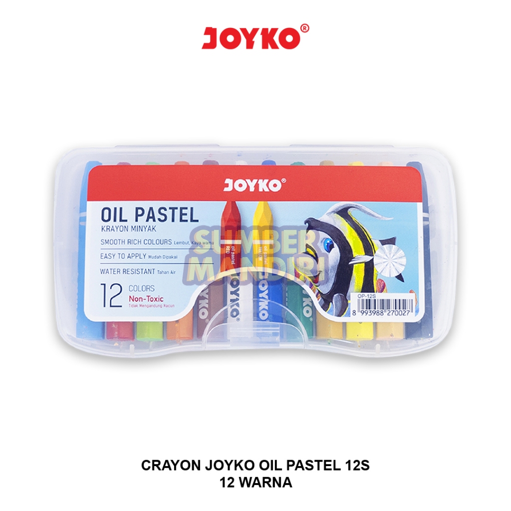 

Crayon JOYKO 12 Warna / Crayon Oil Pastel 12 Warna / Krayon JOYKO 12S