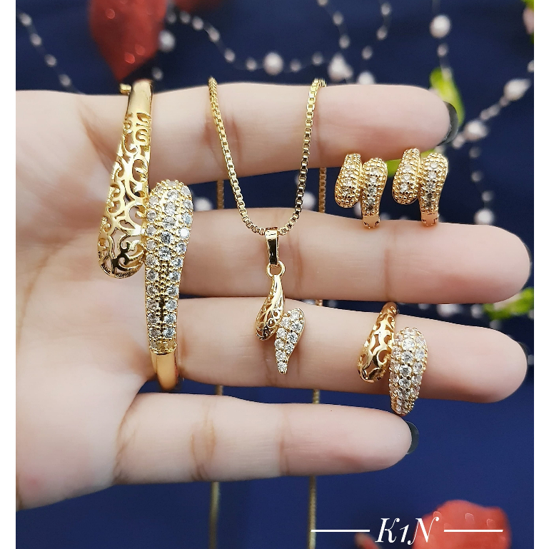 Xuping Set Perhiasan Wanita Terbaru Motif Kobra Lv201