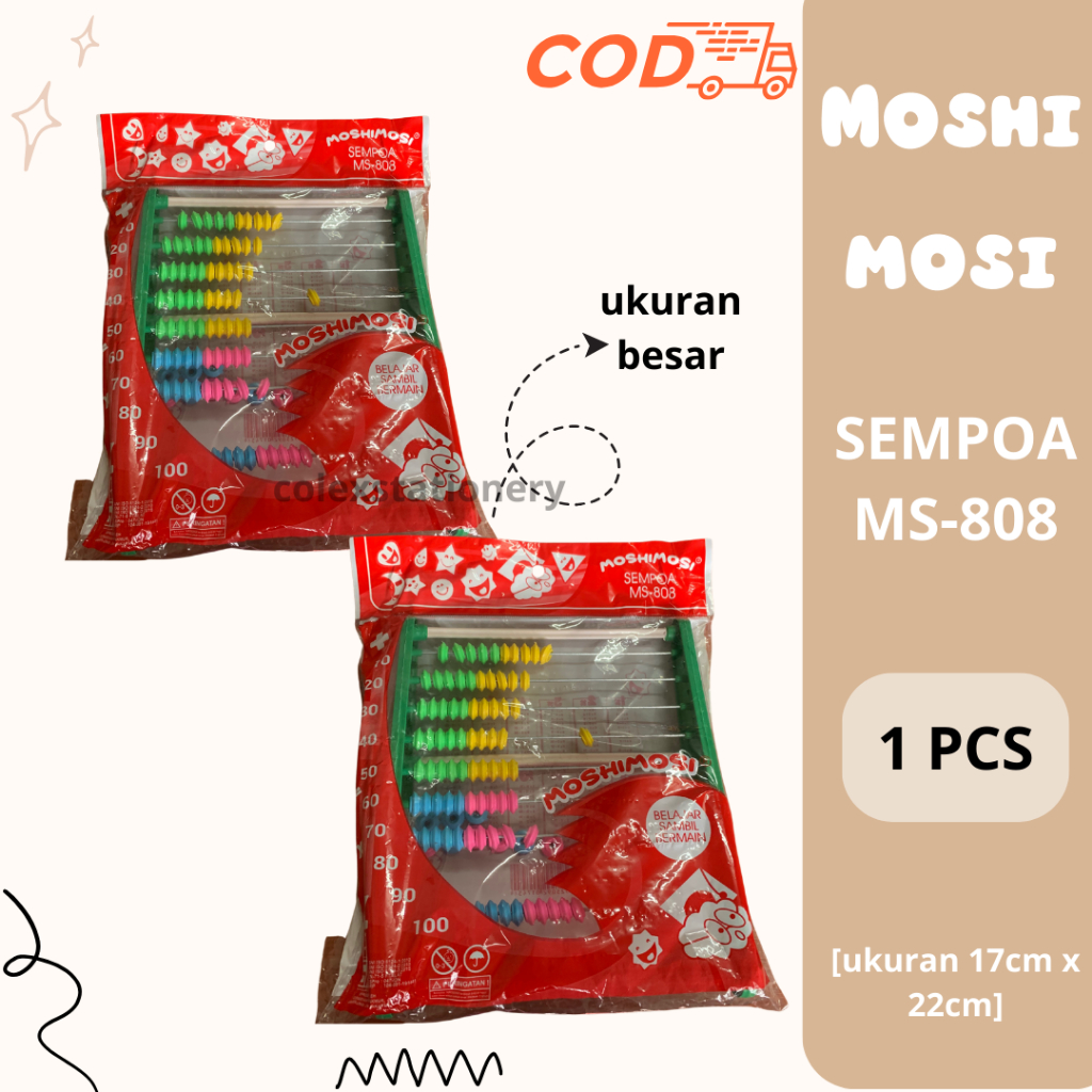 

Sempoa Anak / Sempoa Hitung Anak Matematika Berbentuk Petak Ukuran Besar Warna (1 Pcs)