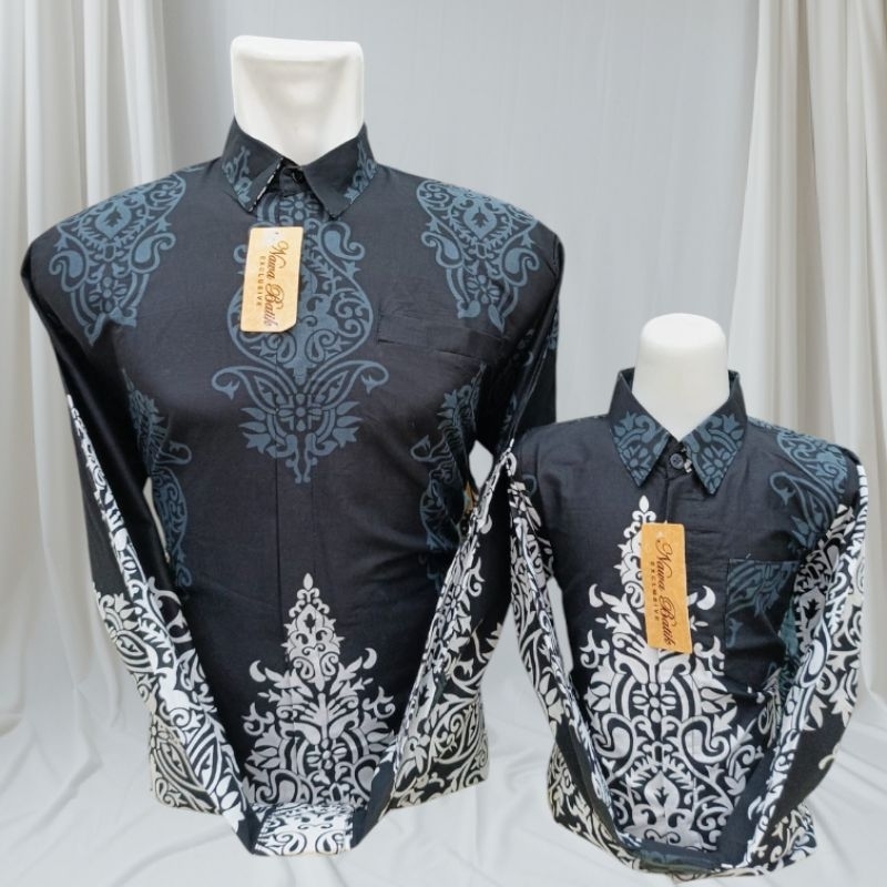 Batik Couple Ayah Anak Katun Premium COD BATIK COUPLE AYAH ANAK PREMIUM