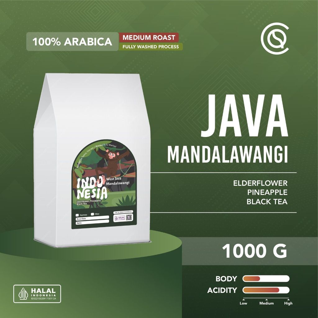 

COFFEEHQ WEST JAVA Gunung Mandalawangi 1Kg