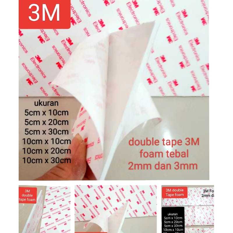double tape foam3M double tapesuper kuat double tebal 2mm,3mm