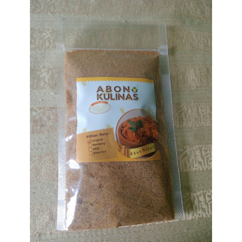 

Abon 200 gr Abon sehat Vegetarian Rendah Lemak kaya manfaat Halal