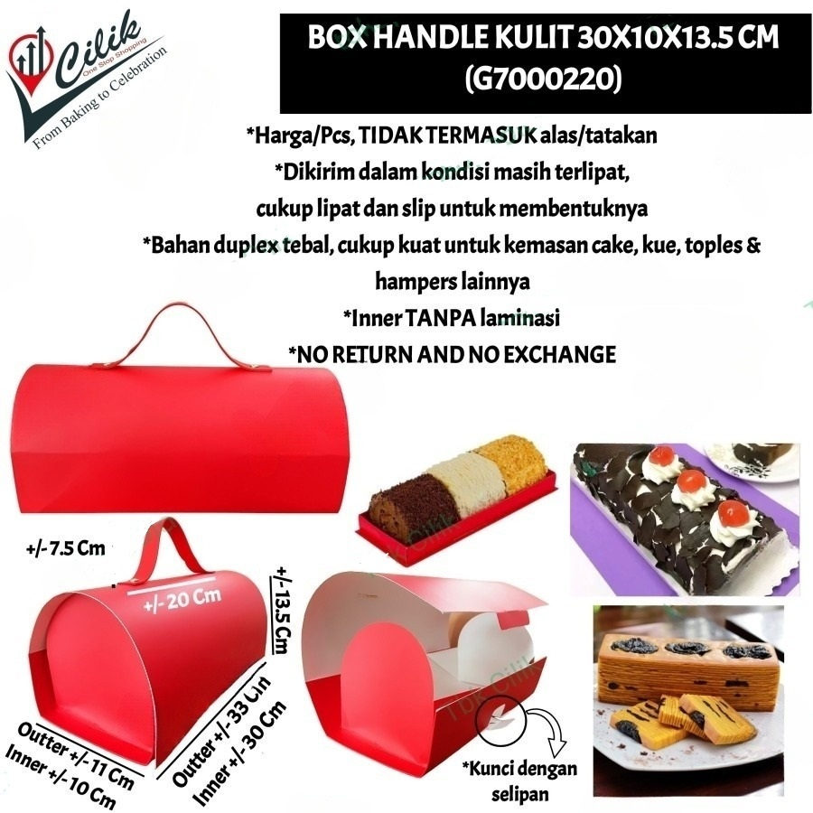 

box+merah+handle+kulit+30x10x13.5cm+20x10x13.5cm+28x11x12cm+25x12x12cm+kemasan+packaging+bolu+kue+puding