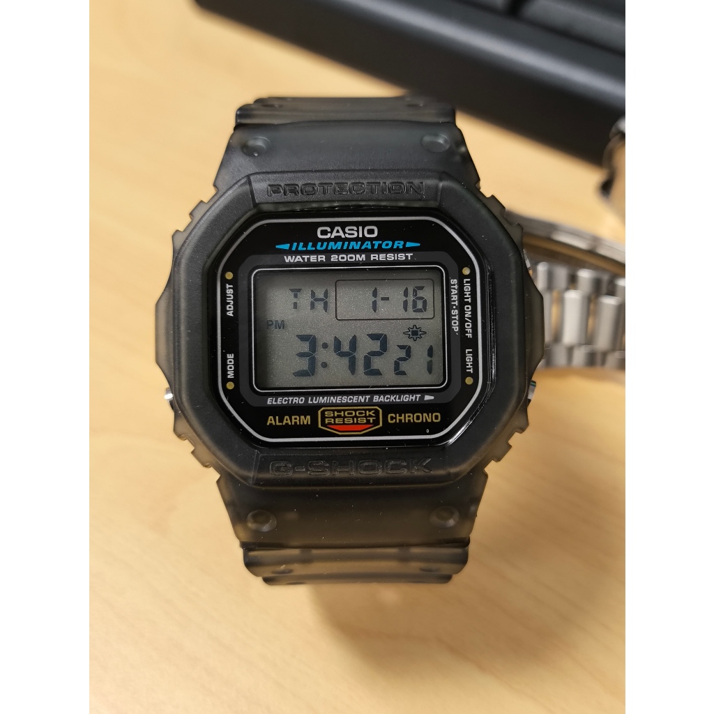 G-Shock DW-5600E Bezel & Strap Jelly Second Mulus