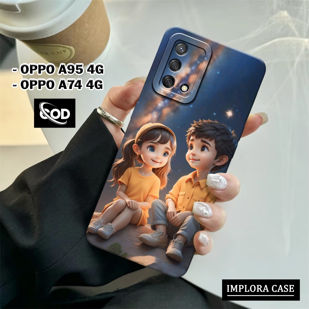 Case OPPO A95 4G / A74 4G Case PASANGAN IMPLORA CASE Casing OPPO A95 4G / A74 5G Softcase Pro Camera
