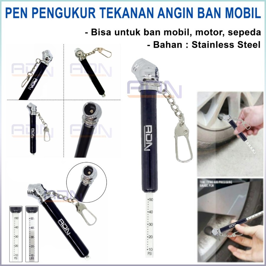 Alat ukur Tekanan Angin Ban Pengukur bentuk pen Tire Pressure