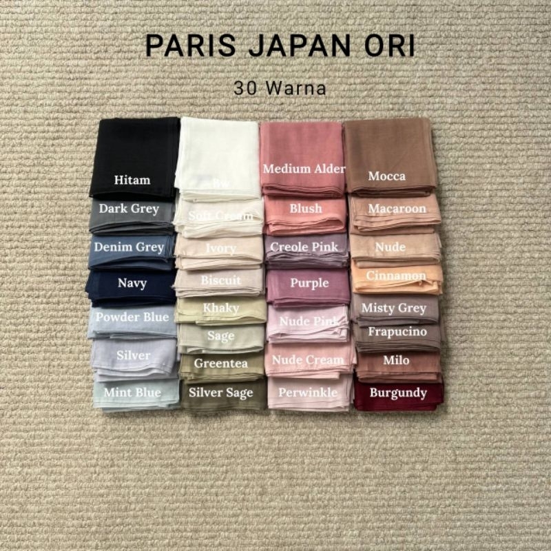 PARIS JAPAN ORI/Paris Japan/Hijab Paris Japan