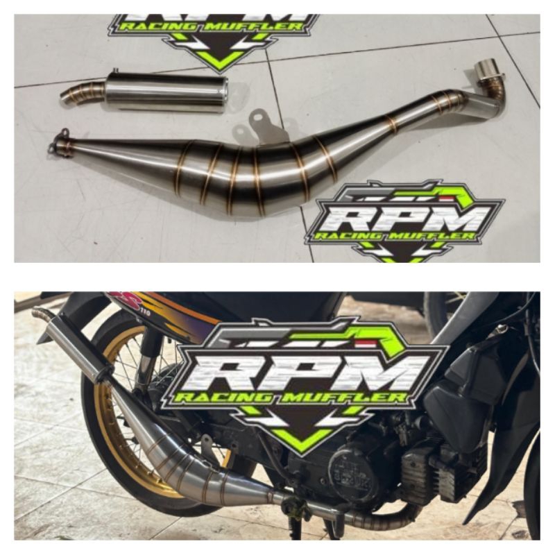 Knalpot bm power suzuki tornado gx - tornado gs original rpm