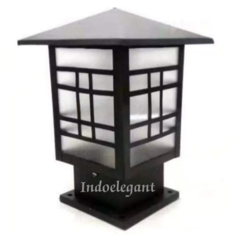 lampu taman, dekorasi taman pagar pilar, hiasan & dekorasi, lampu gerbang
