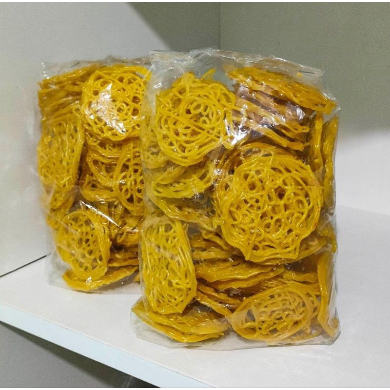 

bahan Kerupuk mie kuning mentah /kerupuk cipok 500/1kg