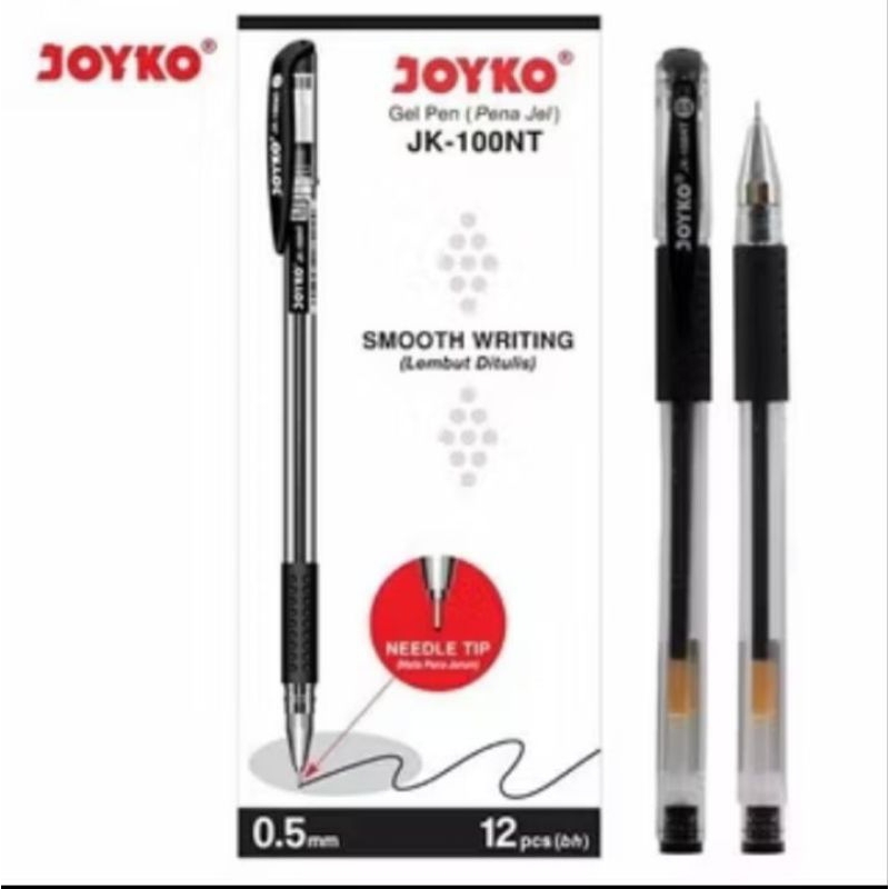 

(12 pcs) Gel Pen Pulpen Pena Joyko JK- 100