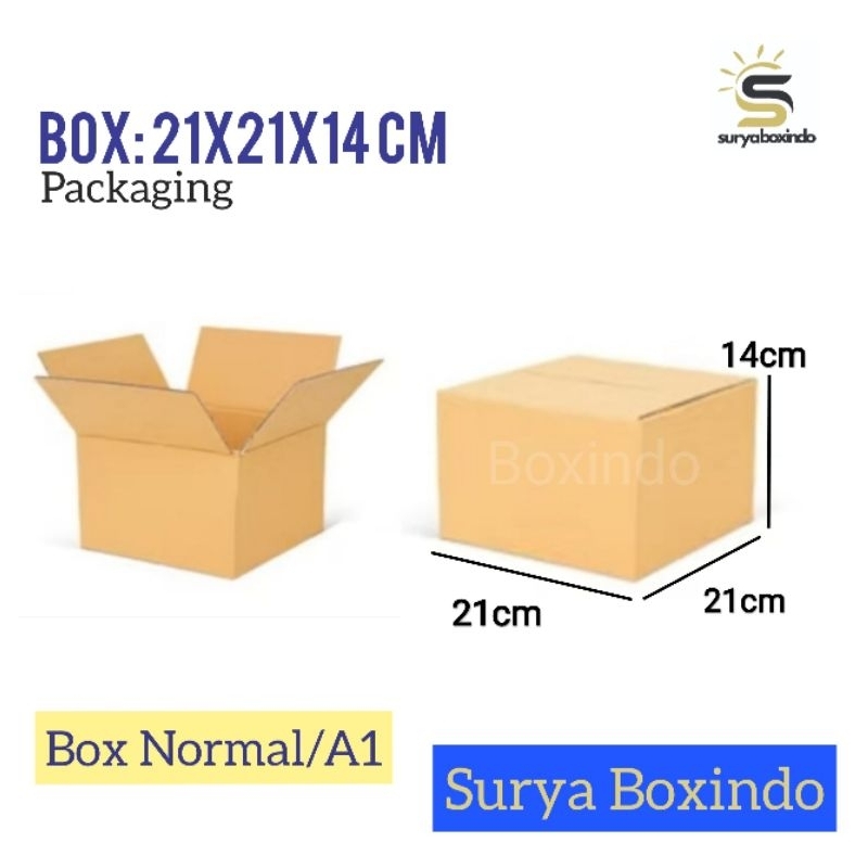 

Box 21x21x14 cm(BB) BoxNormal/Kardus/Packaging/Tinggi14/A1